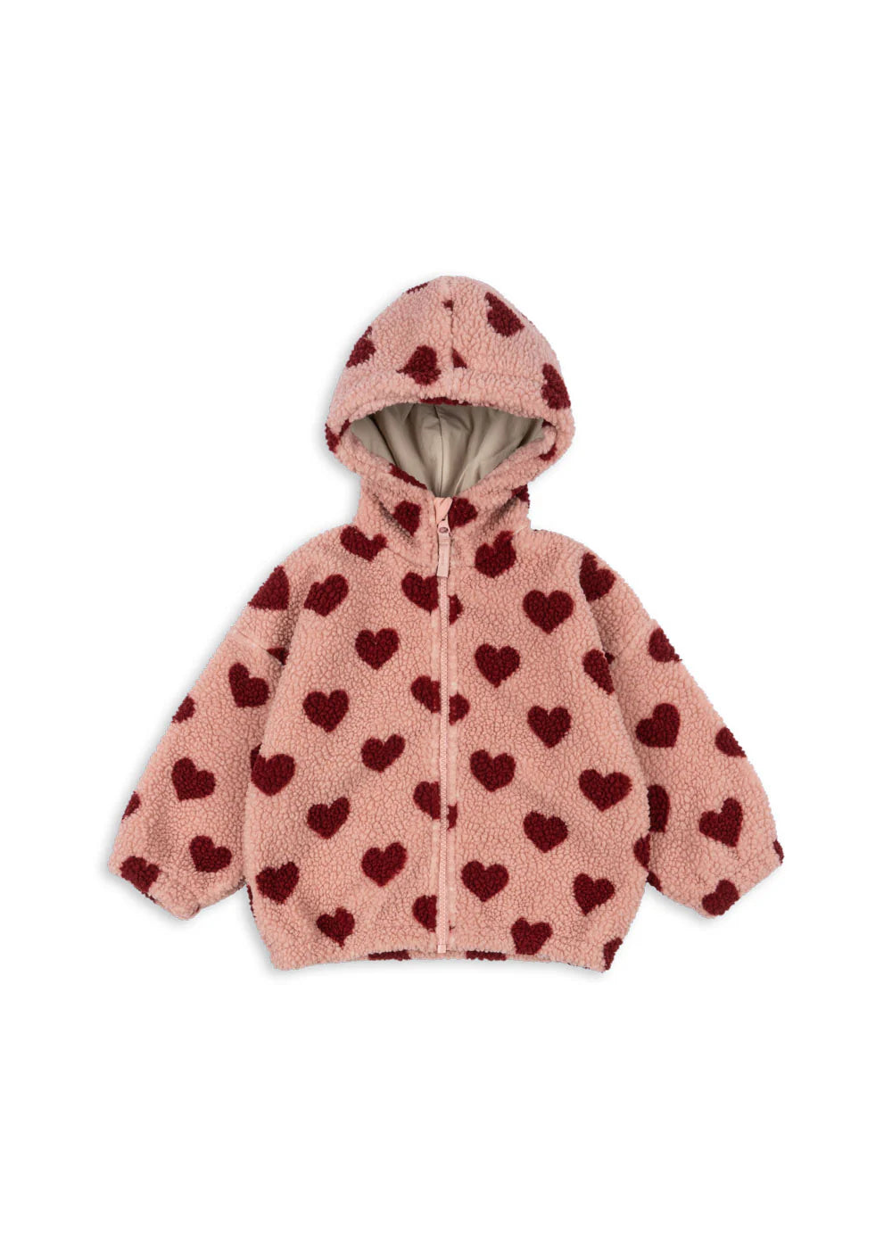 JODY TEDDY HOODIE GRS - COEUR MELLOW