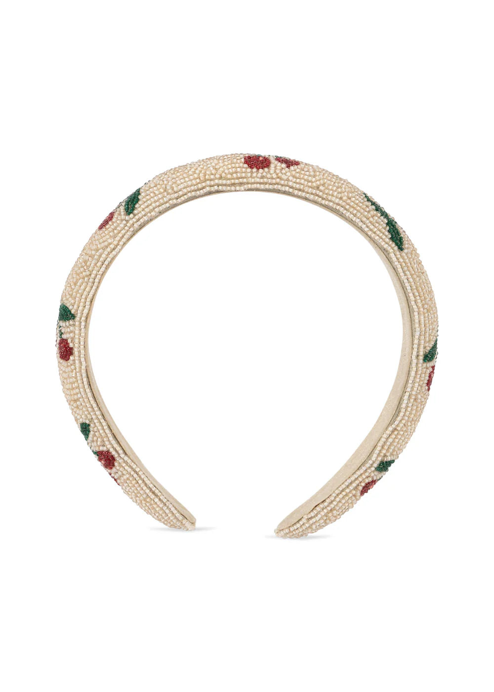 BEADED HAIRBRACE - CHERRY