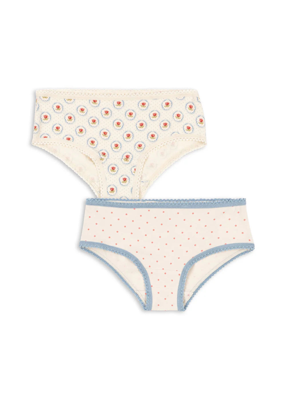 BASIC 2 PACK GIRL UNDERPANTS GO - PIROUETTE DOT/MIRAGE