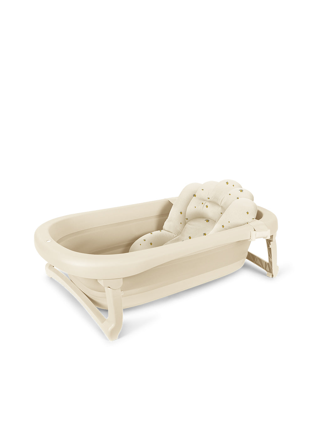 FOLDABLE BATH TUB AND CUSHION - CREME