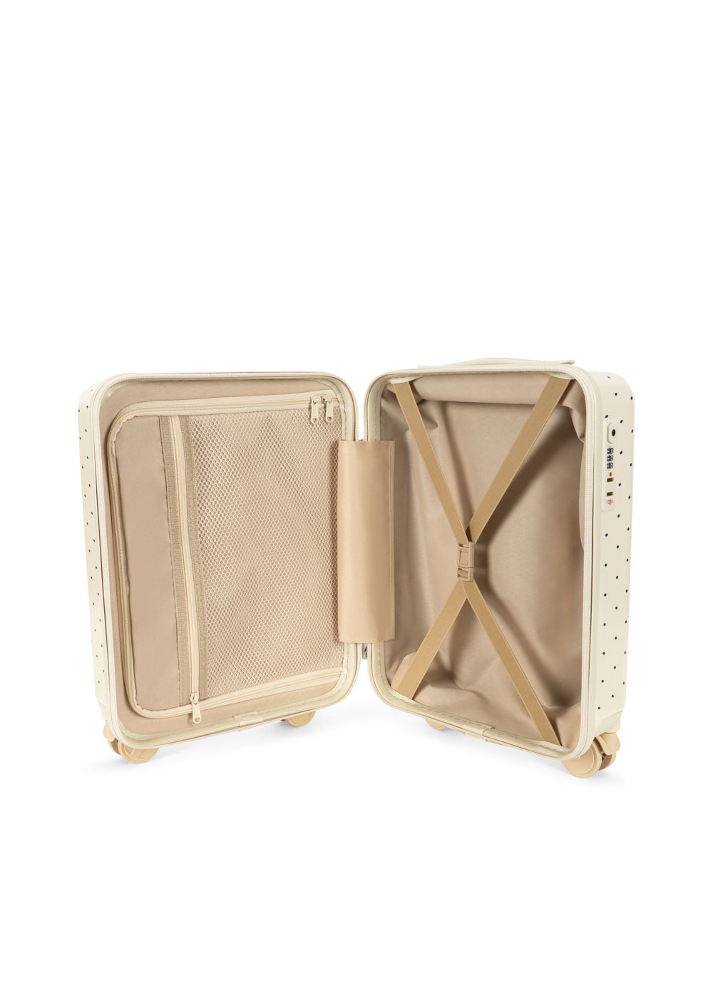 Travel Suitcase Navy Dot