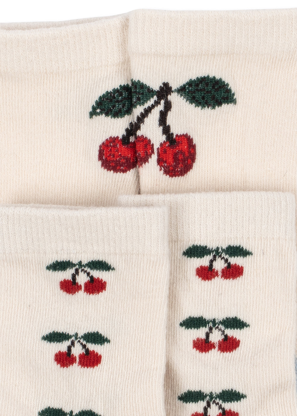 2 PACK JACQUARD CHERRY SOCK - CHERRY MIX