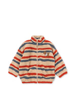 Jody Embroidery Teddy Jacket Tangerine Stripe
