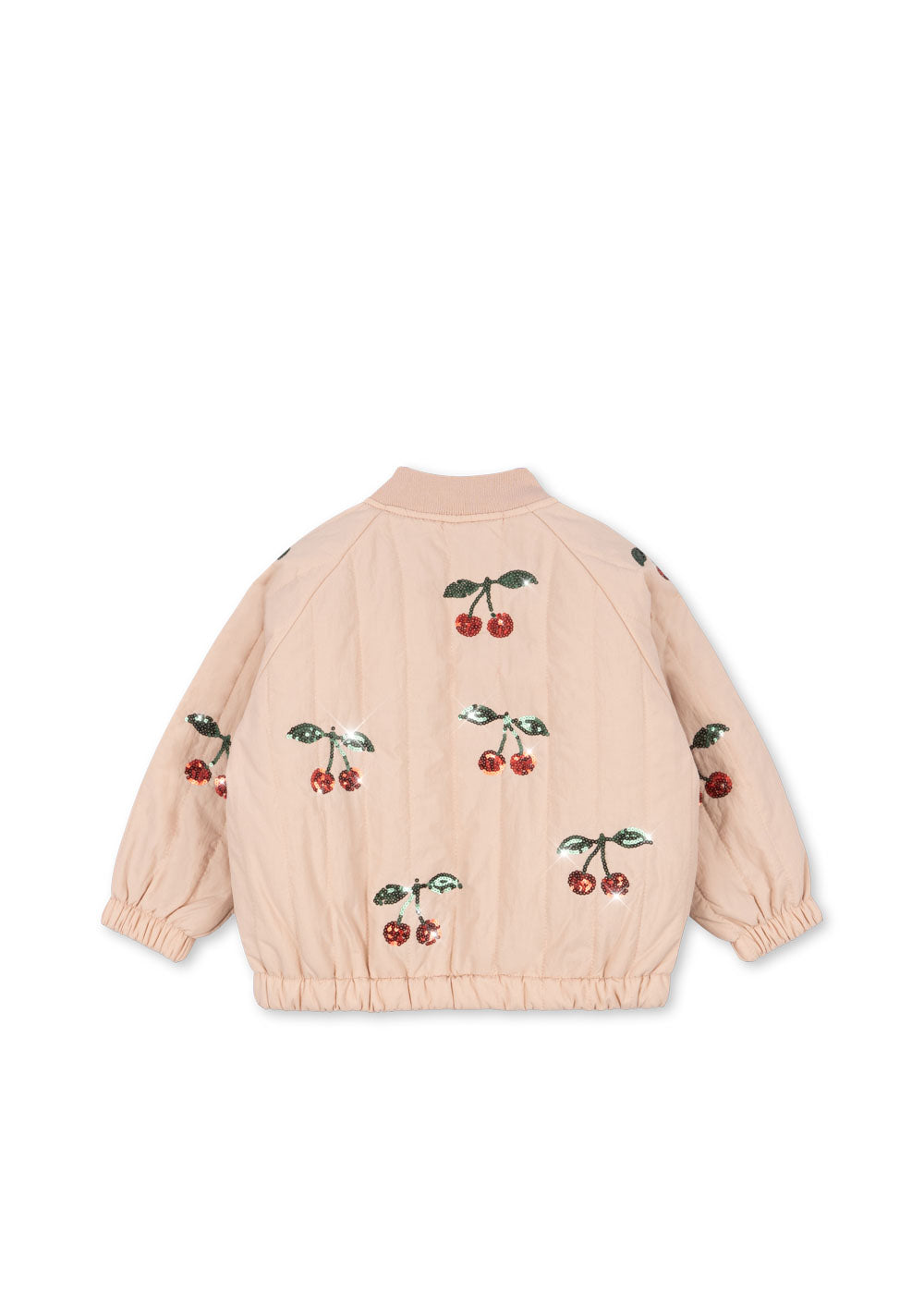 Juno Sequin Bomber Jacket Cameo Rose