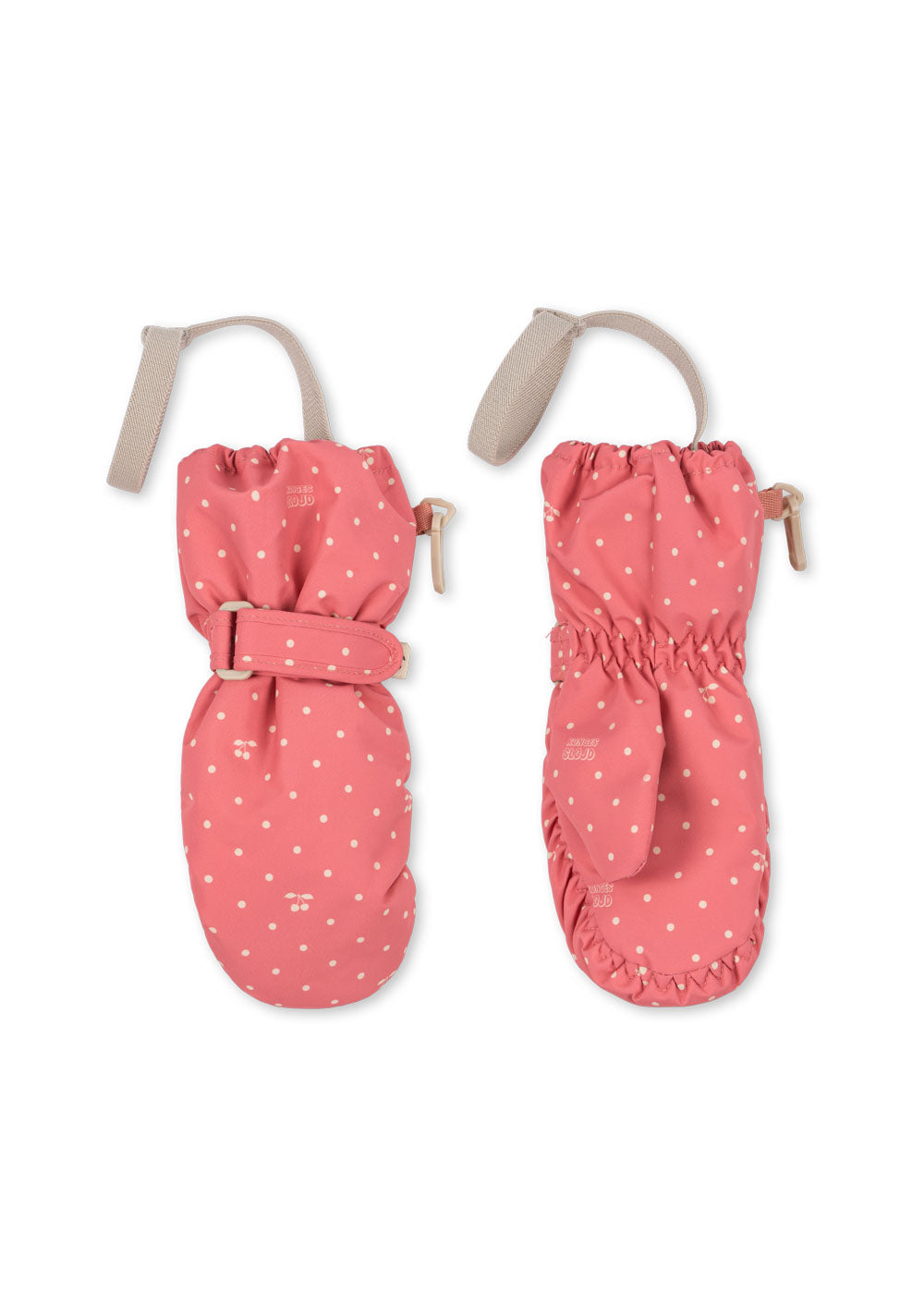 Nohr Snow Mittens Print Cherry Berry Dot