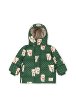 MAGNUM DOWN JACKET PRINT GRS - DOT MIAO VERDE