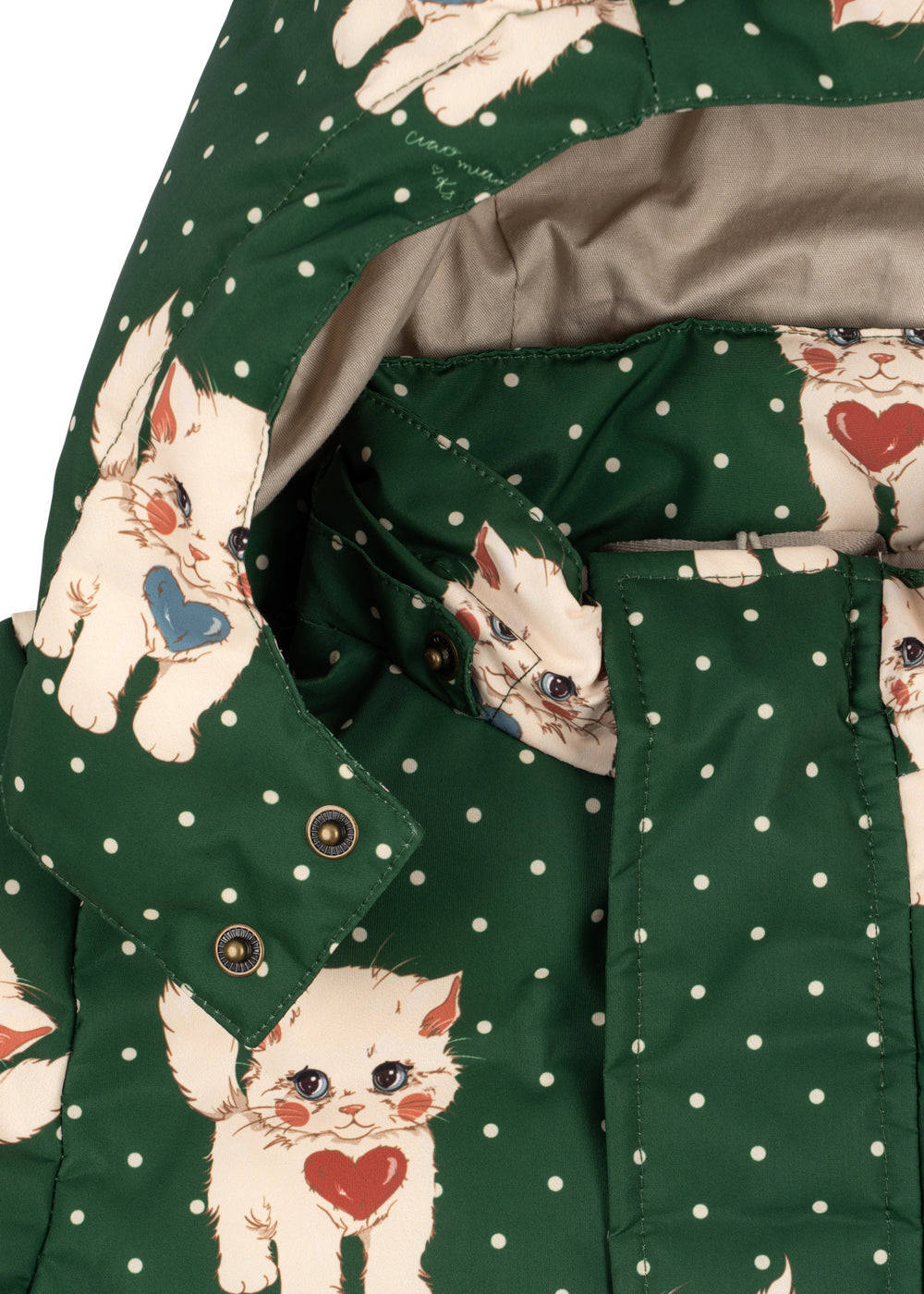 MAGNUM DOWN JACKET PRINT GRS - DOT MIAO VERDE