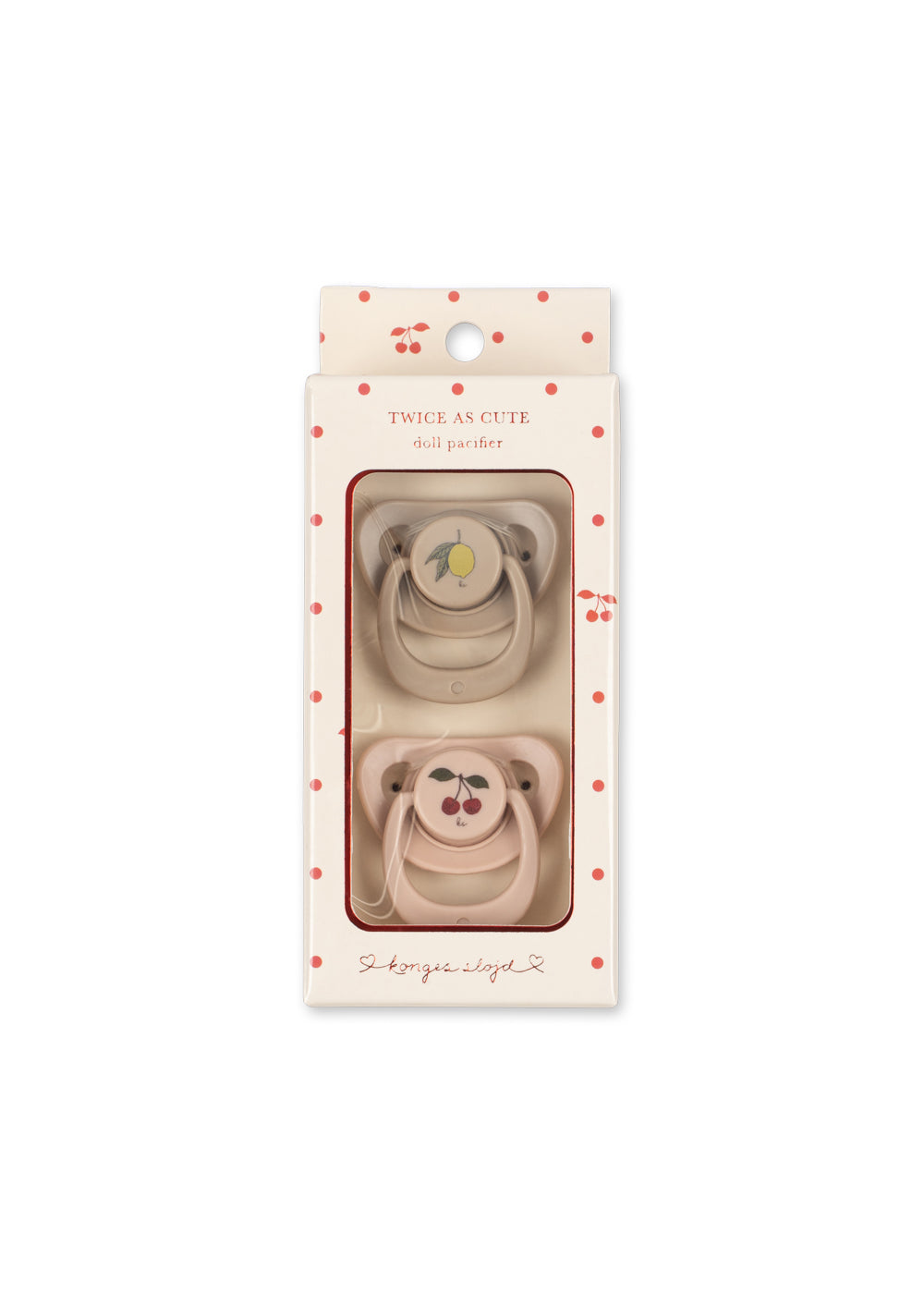 2 Pack Doll Pacifier Cherry/Lemon