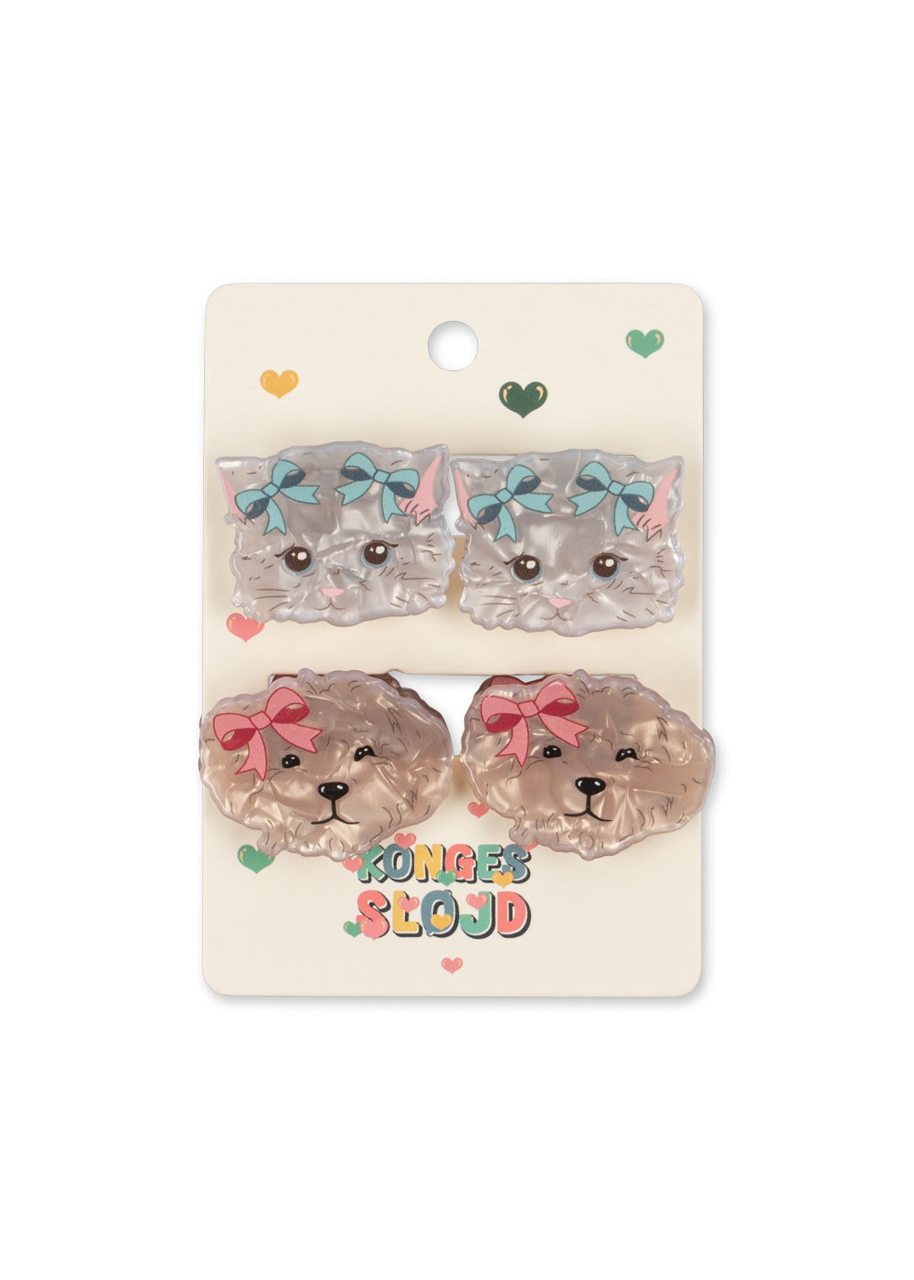 4 PACK SMALL HAIR CLAW - MULTI
