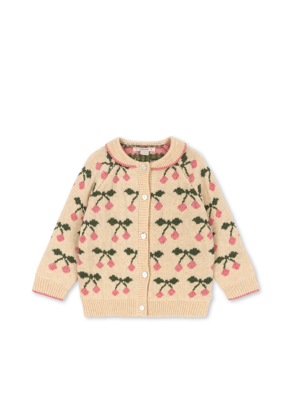 Belou Collar Cardigan - Cherry