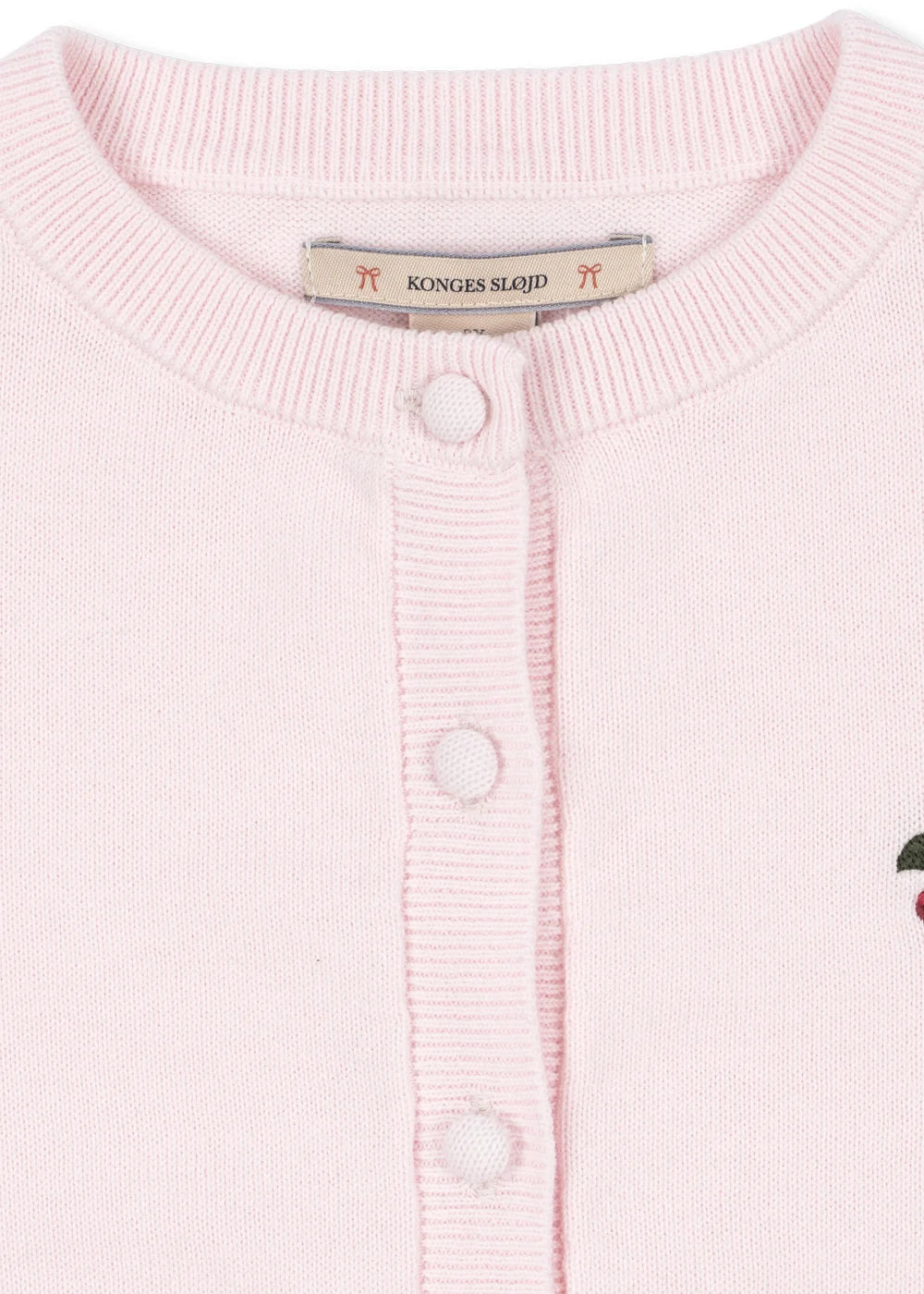 Konges Sløjd Cathy Cardigan Veiled Rose collar detail