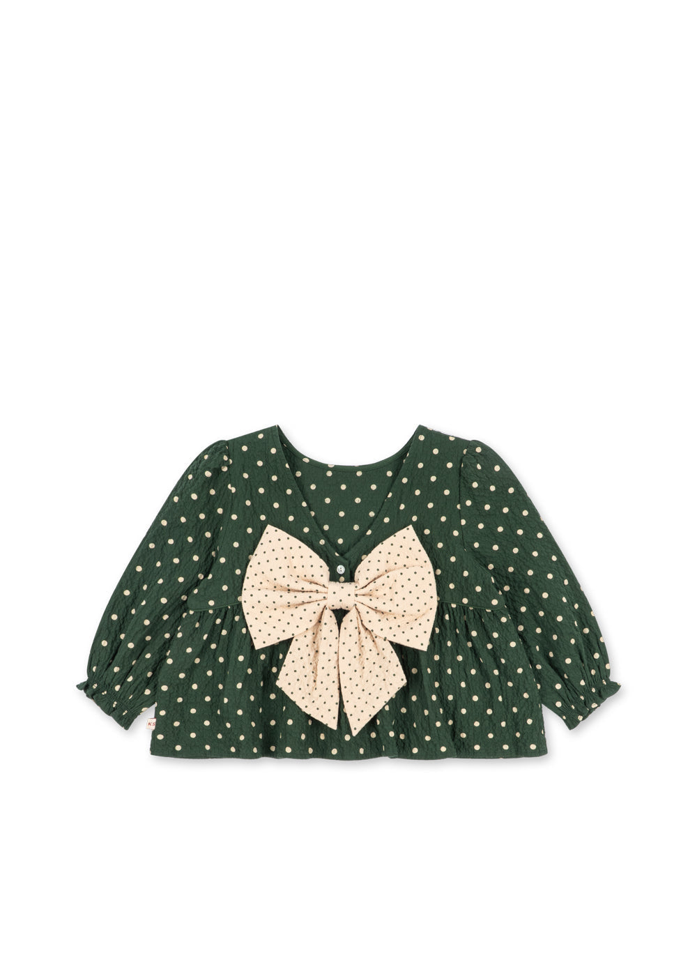 ELIN BOW BLOUSE GOTS - DOT MARSEILLE