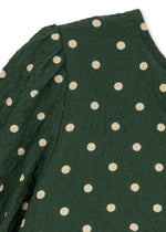 ELIN LONG SLEEVE BOW DRESS dot marseille