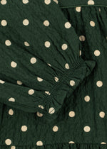 ELIN LONG SLEEVE BOW DRESS dot marseille