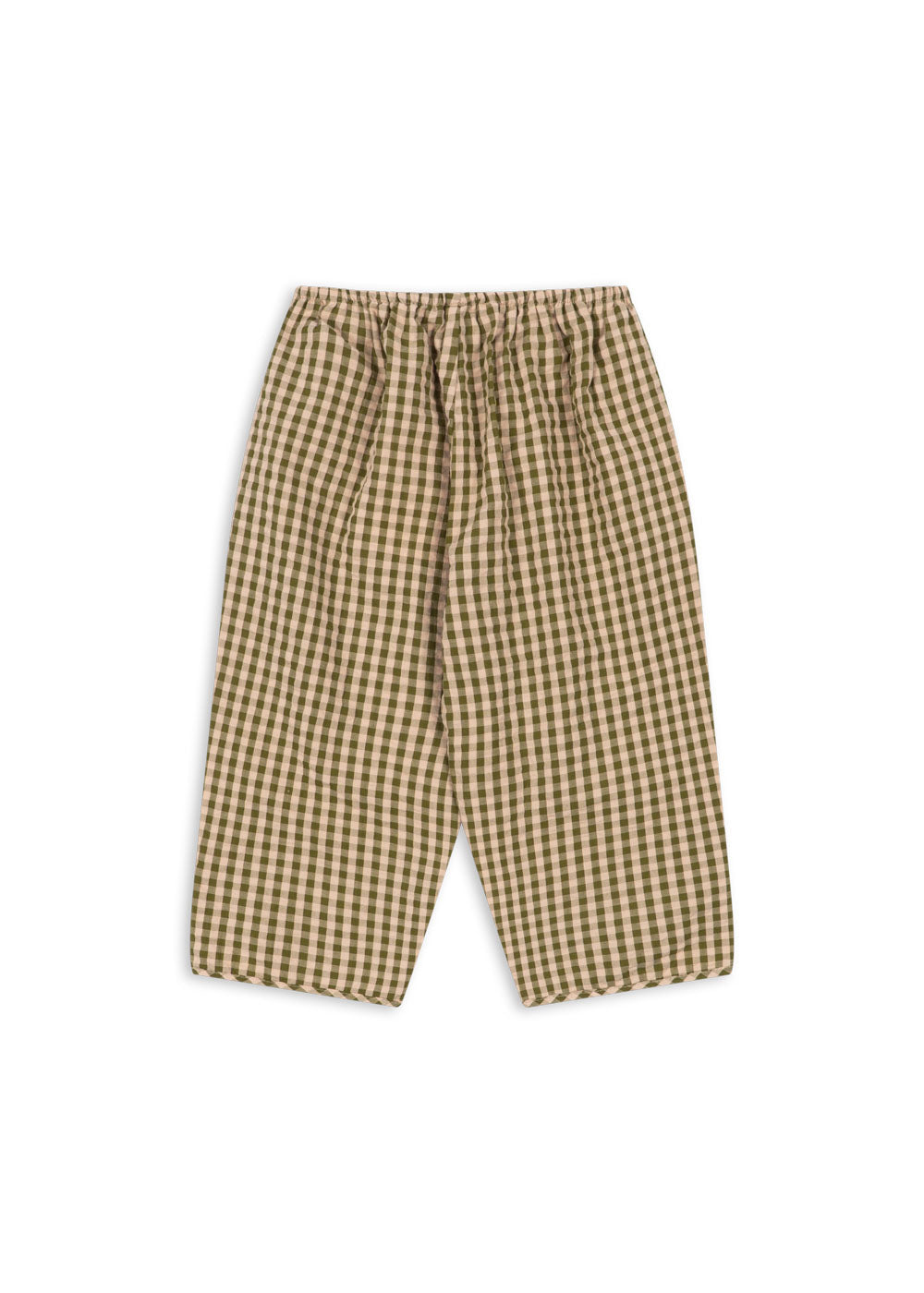 KIM SLIT PANTS GOTS - Avocado Check detail