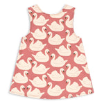 Magot Bow Dress Swan Rose