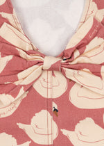 Magot Bow Dress Swan Rose detail
