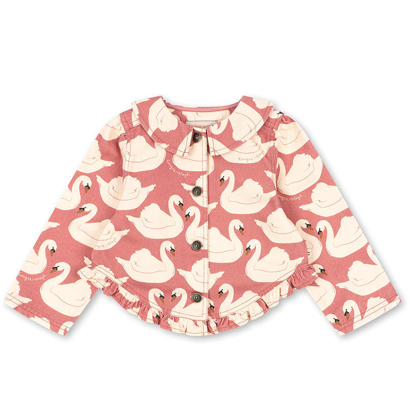 Magot Frill Jacket Swan Rose