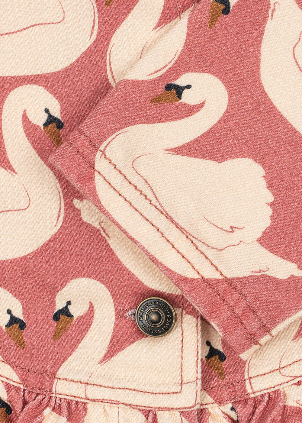 Magot Frill Jacket Swan Rose detail