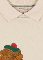SPOTTY SWEATSHIRT GOTS - Brown Rice