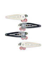 4 PACK CHERRY DOT HAIR CLIP - MULTI