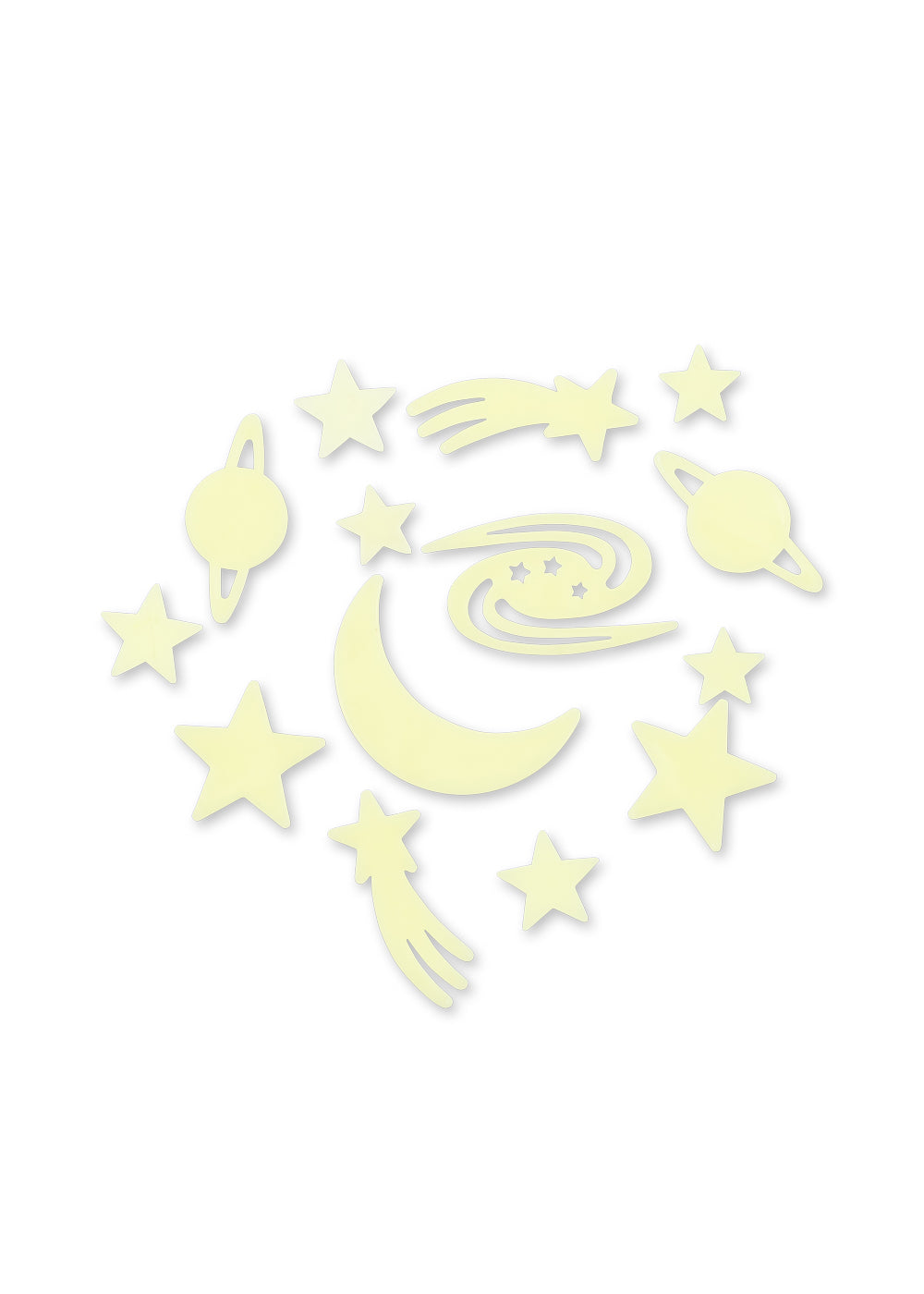 GLOW IN THE DARK WALL STICKERS - MULTI