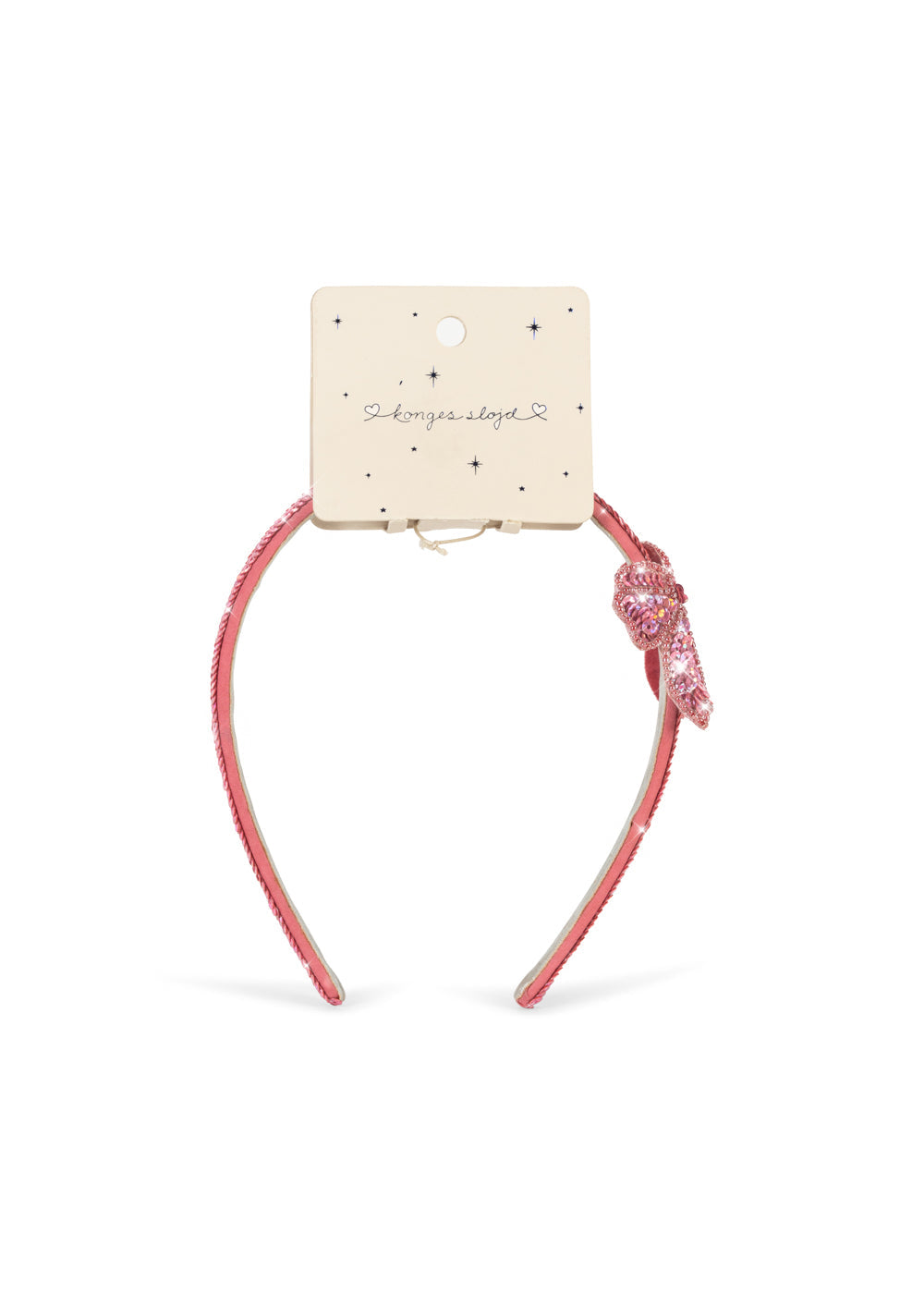 SEQUIN BOW HAIRBRACE - RAPTURE ROSE