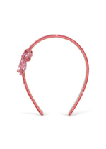 SEQUIN BOW HAIRBRACE - RAPTURE ROSE