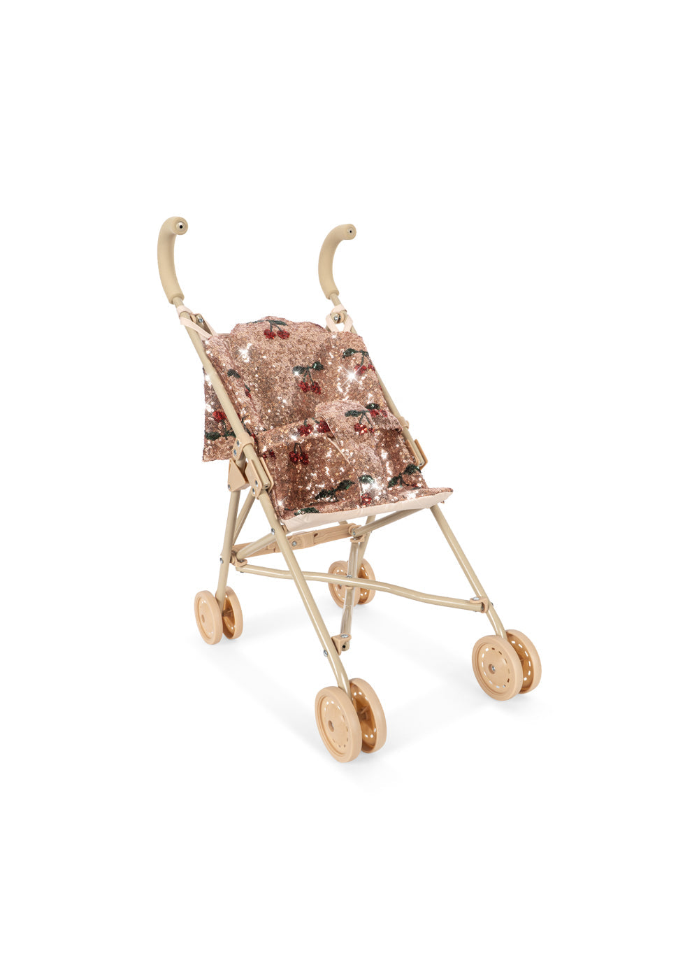SPARKLY DOLL STROLLER - CHERRY SEQUIN