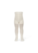 WOOL POINTELLE TIGHTS - OFF WHITE