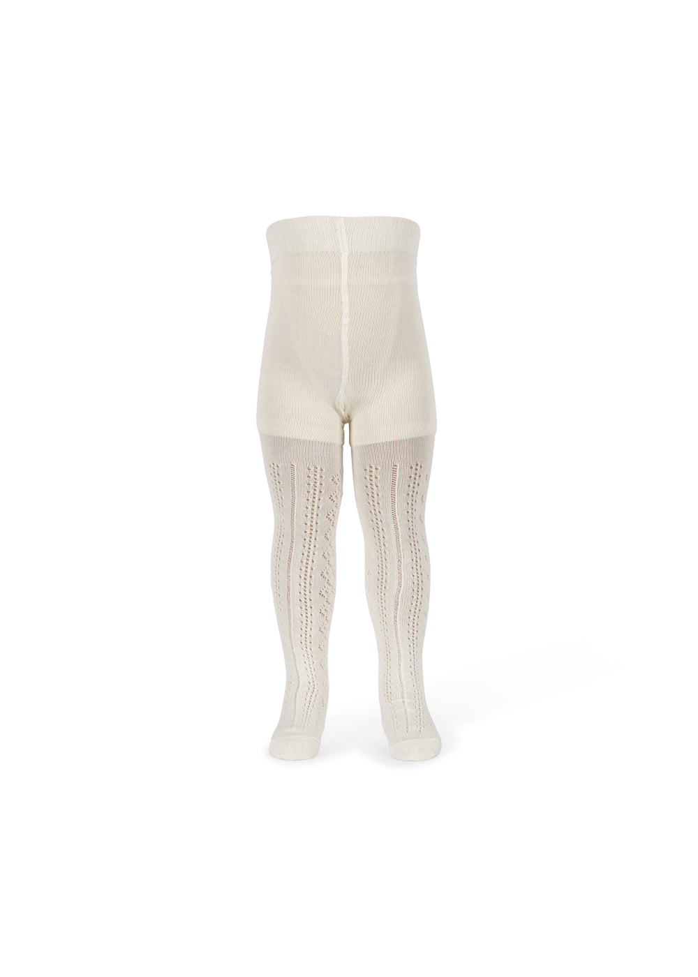 WOOL POINTELLE TIGHTS - OFF WHITE