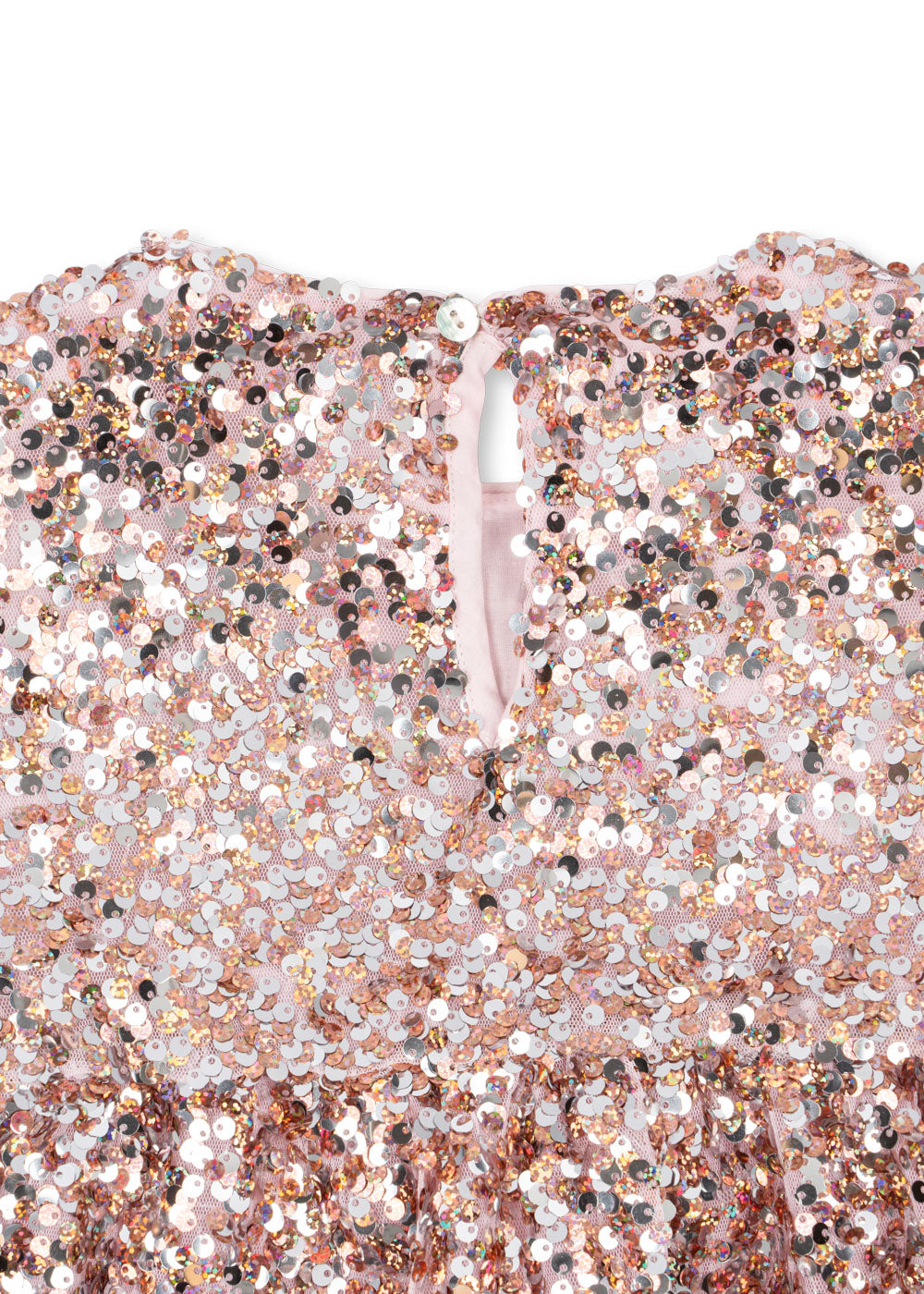 Lila Sequins Dress Grey/Rosa