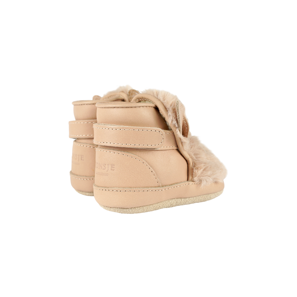 Richy Booties Fluffy Bunny Warm Beige