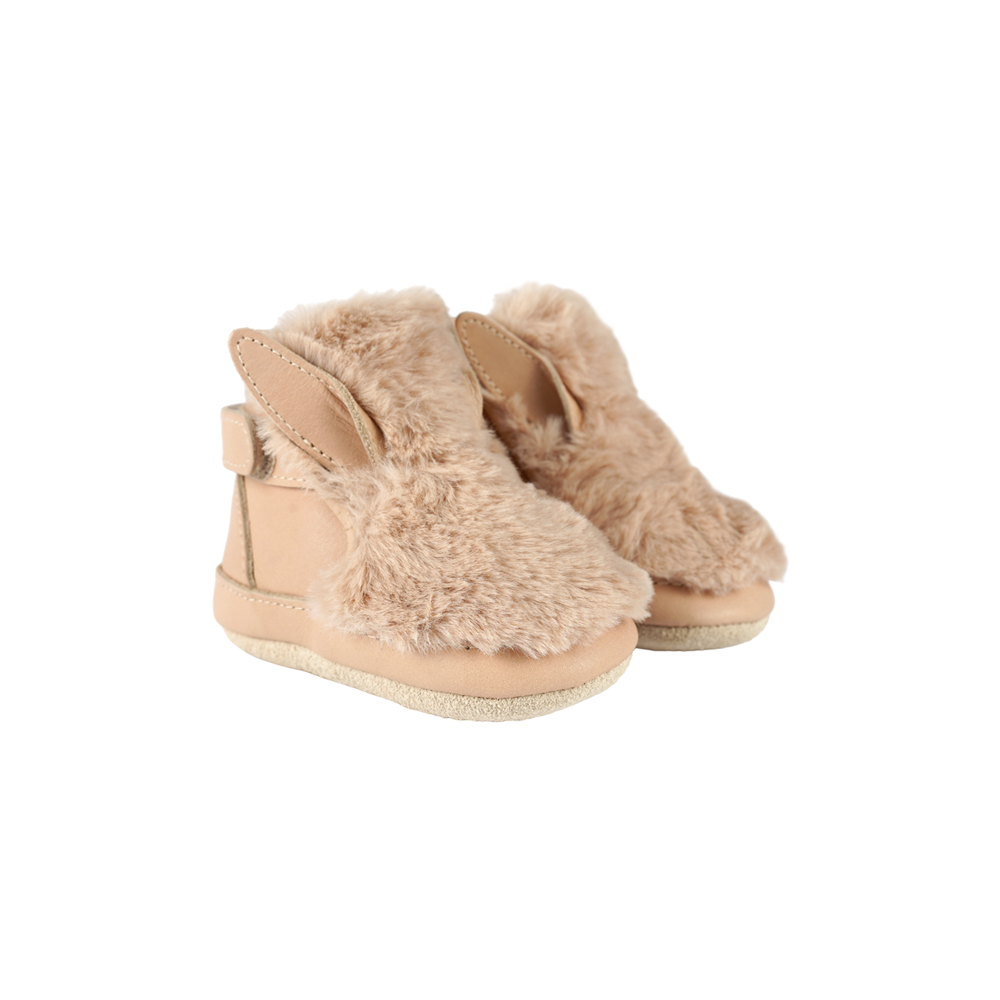 Richy Booties Fluffy Bunny Warm Beige