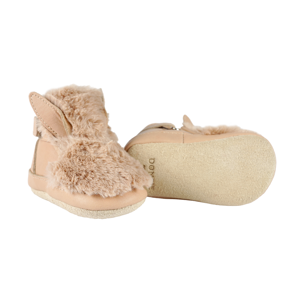 Richy Booties Fluffy Bunny Warm Beige