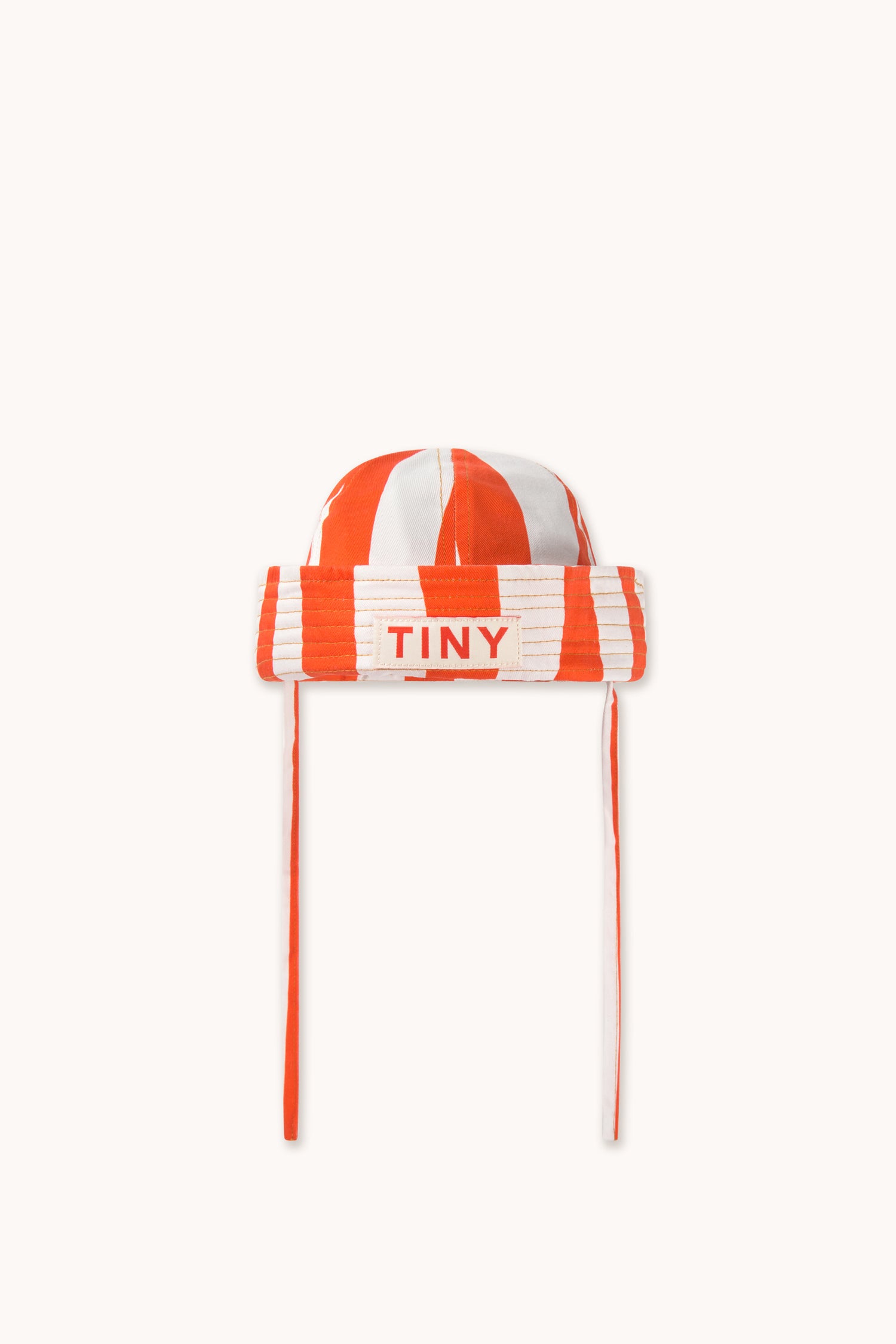 STRIPES TWILL SAILOR HAT - SUMMER RED