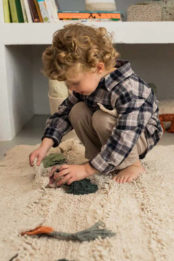 WASHABLE PLAY RUG VEGGIE GARDEN