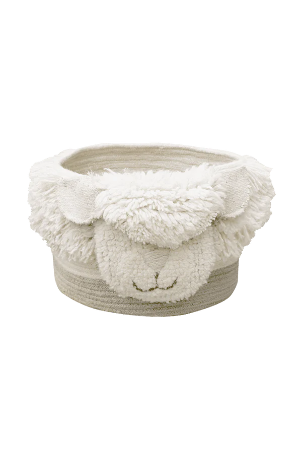 WOOLABLE BASKET PINK NOSE SHEEP