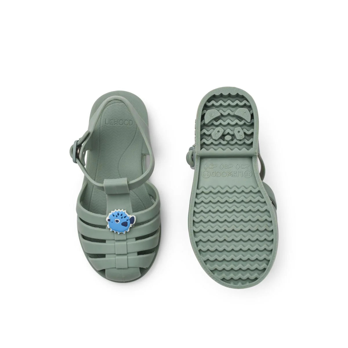 BRE BEACH SANDALS WITH CHARMS - PUFFER