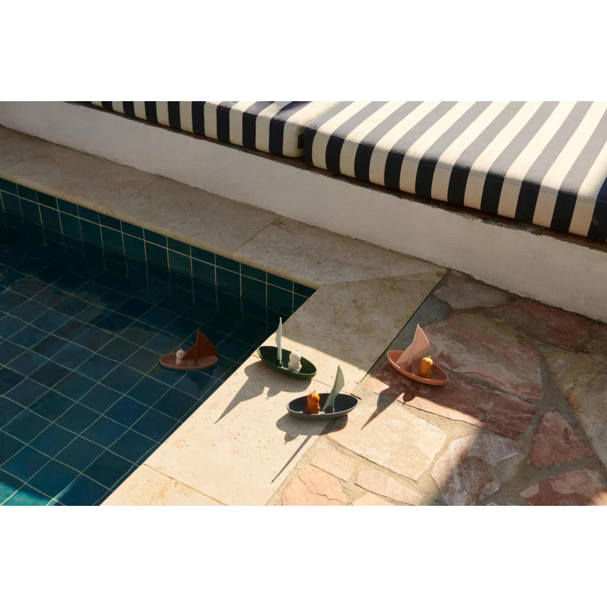 ENSLEY TOY BOATS 2 PACK - WHALE BLUE MULTI MIX