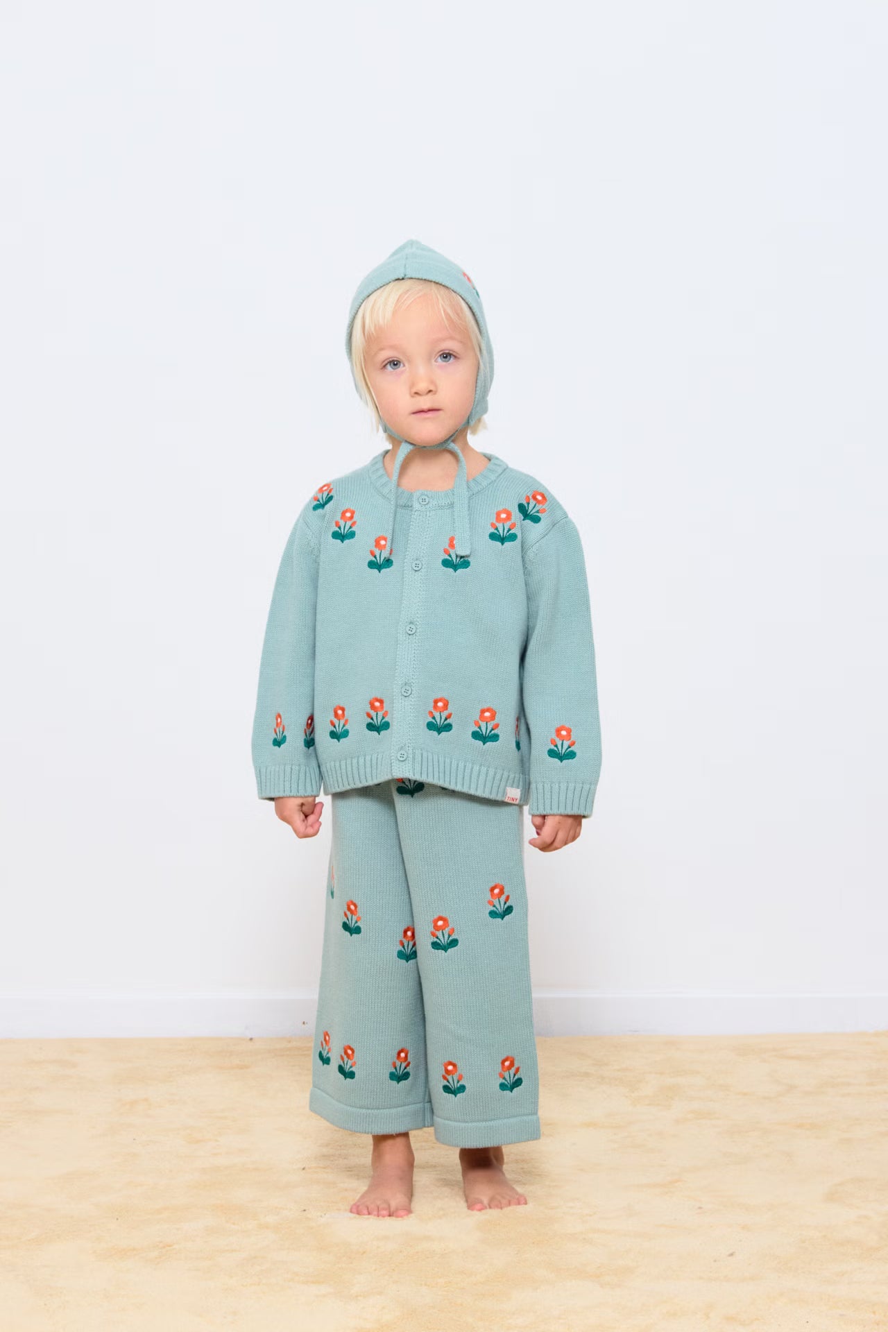 FLOWERS BABY KNITTED PANT