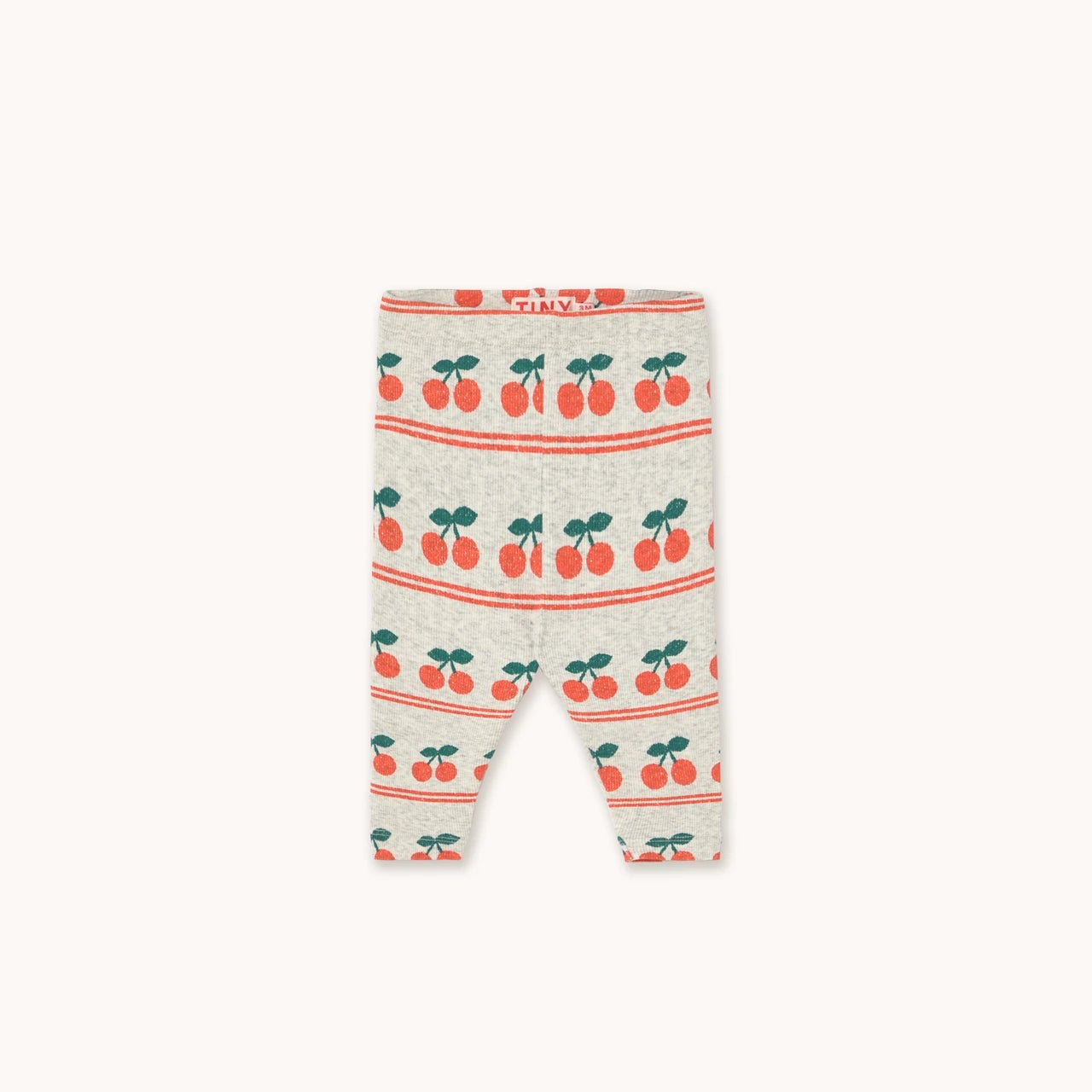 CHERRY PATTERN RIB BABY PANT