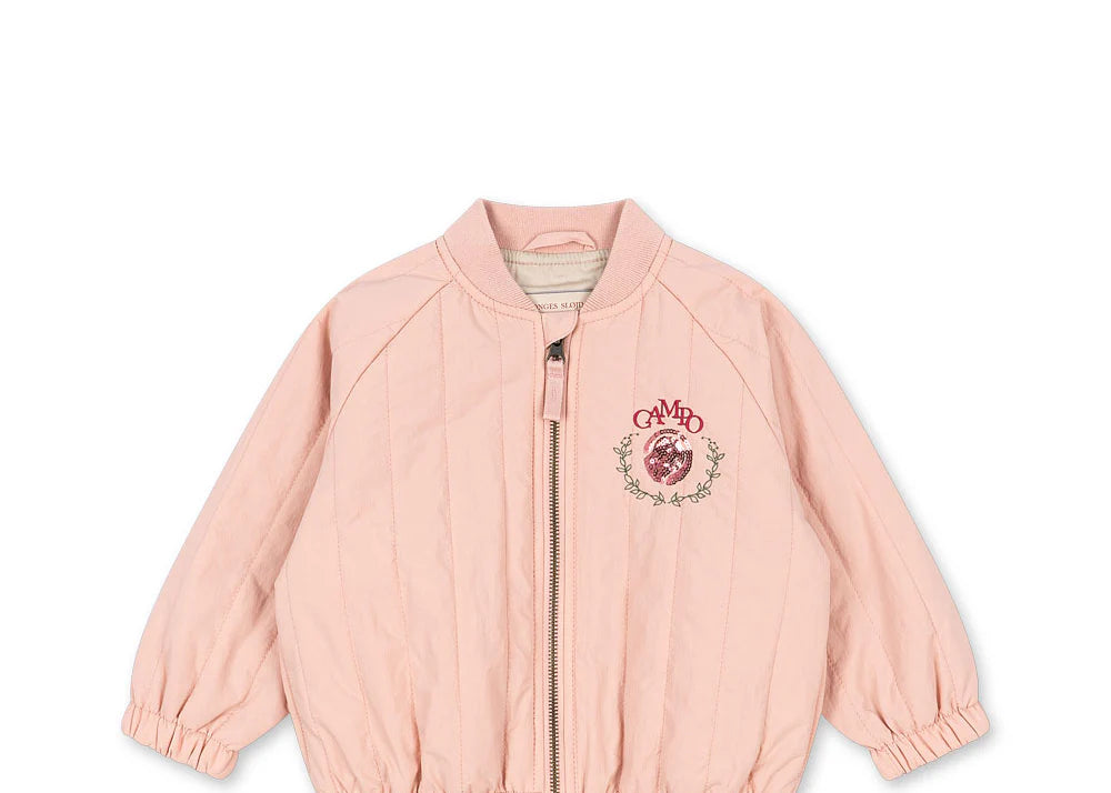 JUNO SEQUIN BOMBER JACKET - MELLOW ROSE