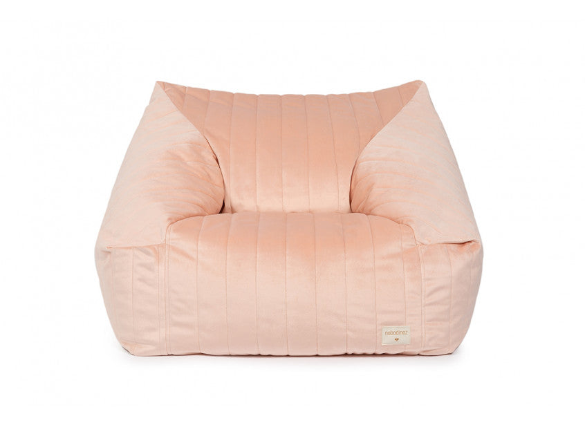 CHELSEA ARMCHAIR BEANBAG • VELVET BLOOM PINK