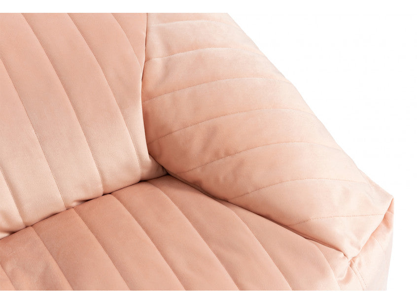 CHELSEA ARMCHAIR BEANBAG • VELVET BLOOM PINK