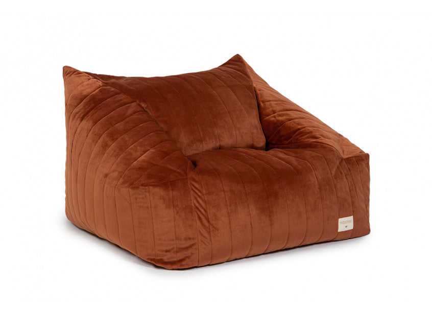 CHELSEA ARMCHAIR BEANBAG • VELVET WILD BROWN