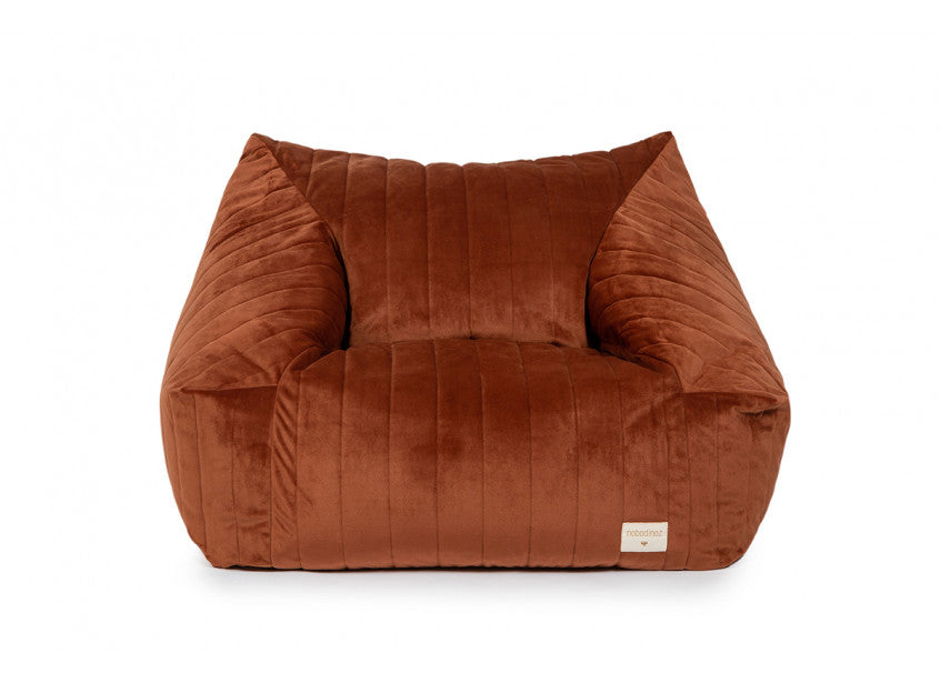 CHELSEA ARMCHAIR BEANBAG • VELVET WILD BROWN