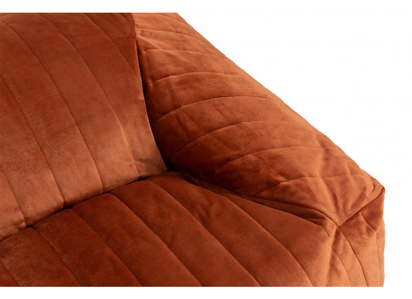 CHELSEA ARMCHAIR BEANBAG • VELVET WILD BROWN