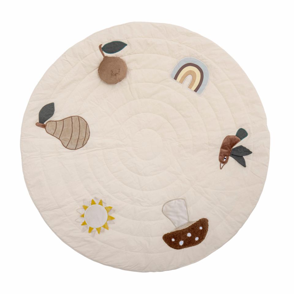 AGNES PLAY MAT, WHITE, COTTON