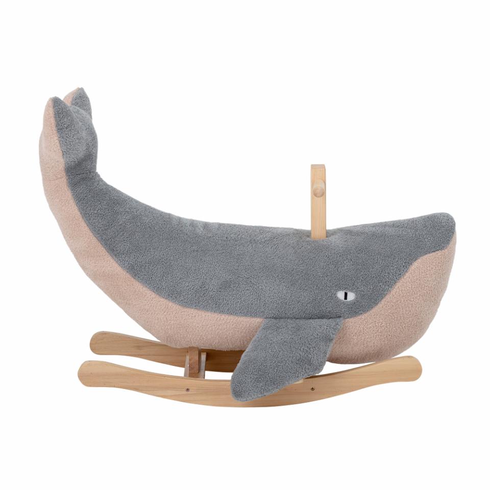 MOBY ROCKING TOY, WHALE, BLUE, POLYESTER